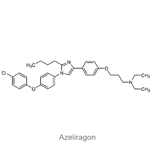 Структурная формула Азелирагон