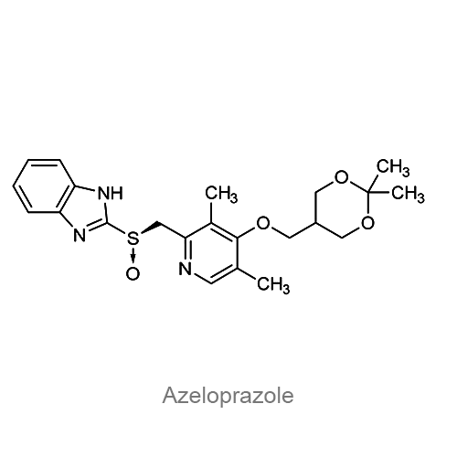 Азелопразол структурная формула