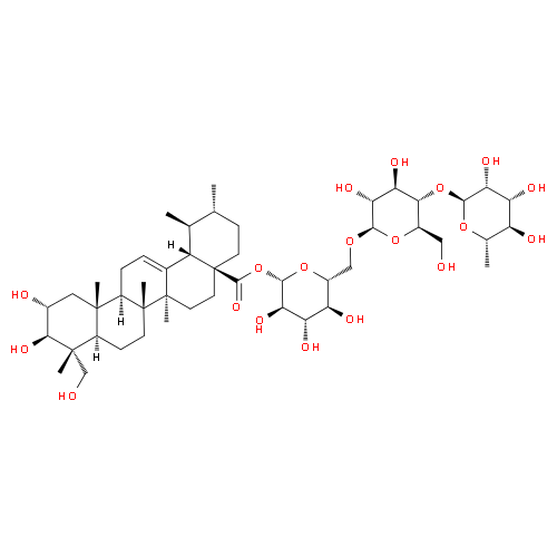 Азиатикозид структурная формула