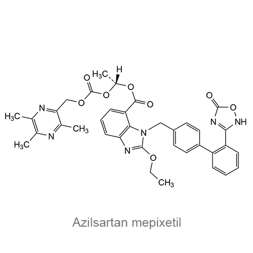 Азилсартан мепиксетил структурная формула