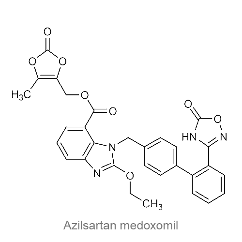 Азилсартана медоксомил структурная формула