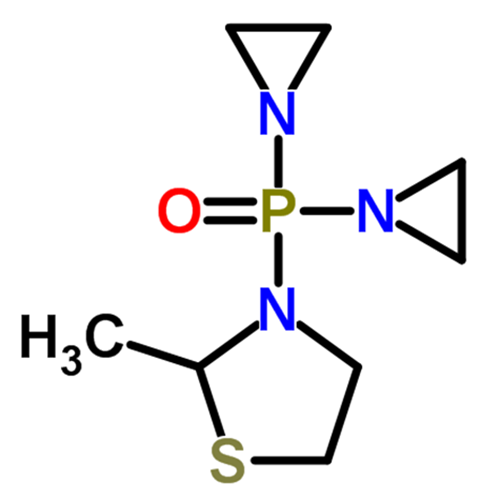 Азиридинилметилтиазолидинилфосфиноксид структурная формула