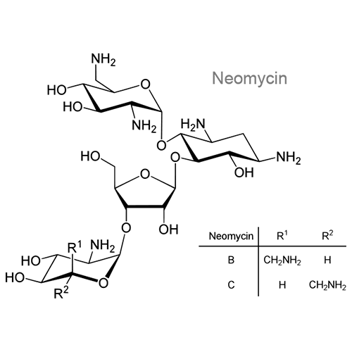 Структурная формула 2 Бацитрацин + Неомицин