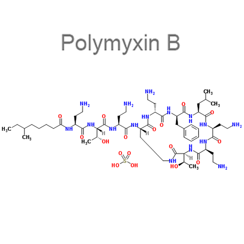 Структурная формула 2 Бацитрацин + Полимиксин B