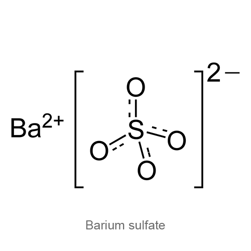 Структурная формула Бария сульфат