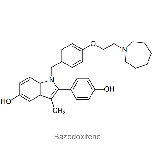 Структурная формула Базедоксифен