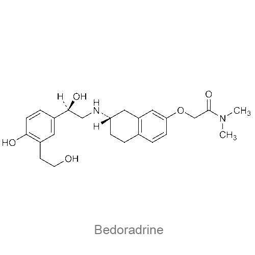 Структурная формула Бедорадрин