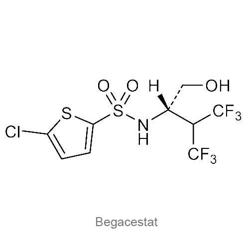 Структурная формула Бегацестат