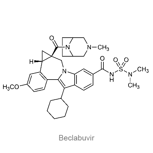 Структурная формула Беклабувир