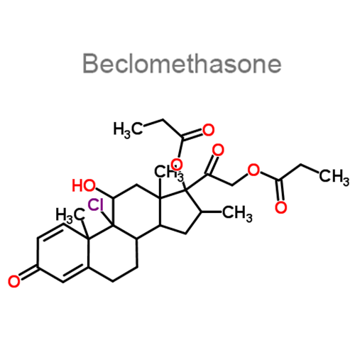 Беклометазон + Формотерол структурная формула