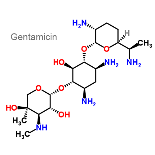 Структурная формула 2 Беклометазон + Гентамицин + Клотримазол