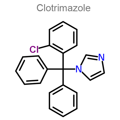 Структурная формула 2 Беклометазон + Клотримазол