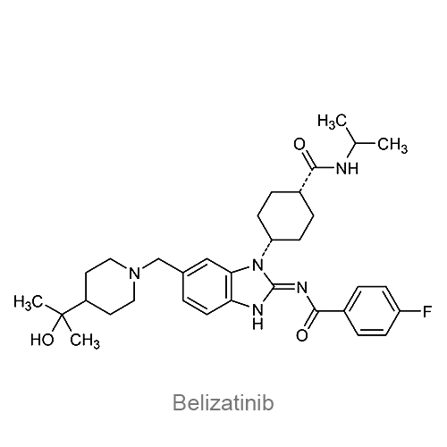 Белизатиниб структурная формула