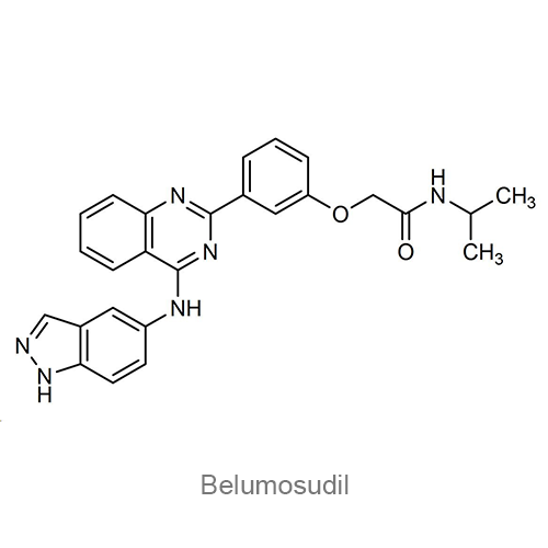 Структурная формула Белумосудил