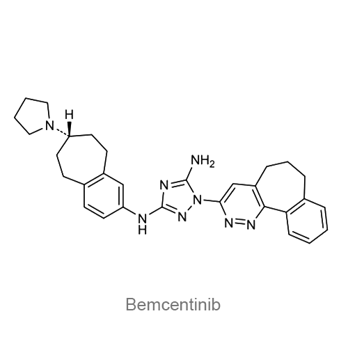 Структурная формула Бемцентиниб