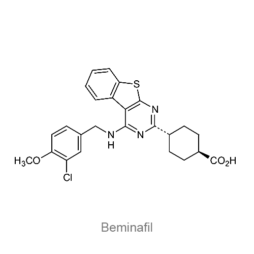 Структурная формула Беминафил