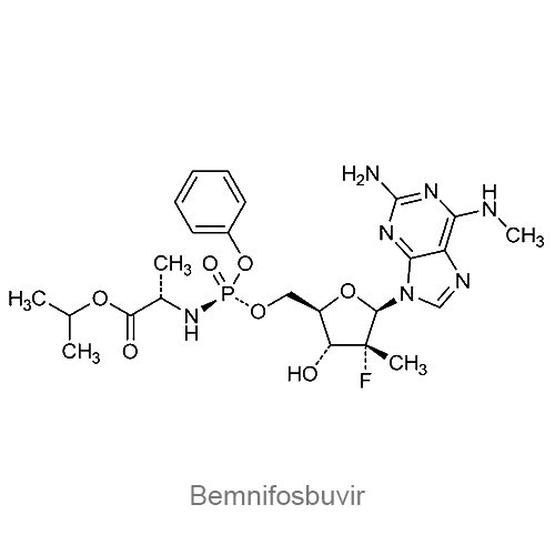Структурная формула Бемнифосбувир