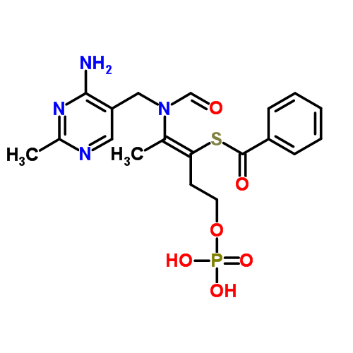 Структурная формула Бенфотиамин
