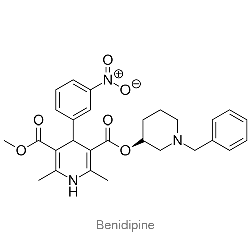 Структурная формула Бенидипин
