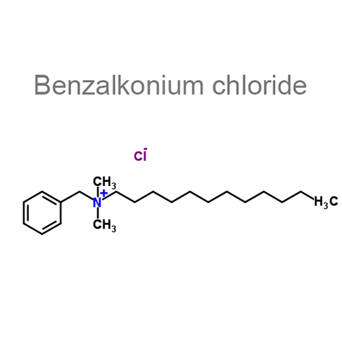 Структурная формула Бензалкония хлорид + Цетримид