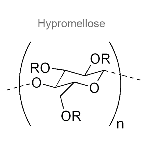 Структурная формула 2 Бензалкония хлорид + Гипромеллоза