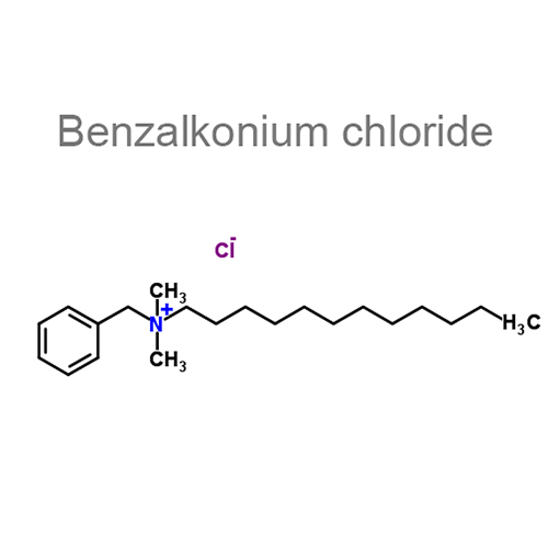 Структурная формула Бензалкония хлорид + Гипромеллоза
