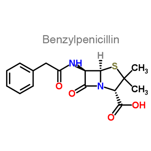 Структурная формула 2 Бензатина бензилпенициллин + Бензилпенициллин прокаина + Бензилпенициллин