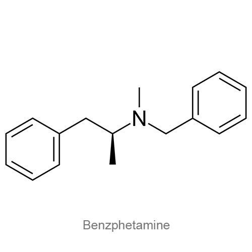 Бензфетамин структурная формула