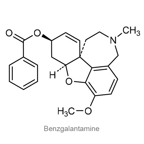 Структурная формула Бензгалантамин