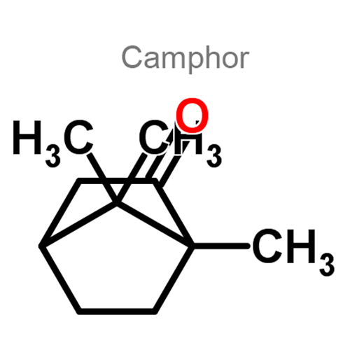 Структурная формула 2 Бензилникотинат + Камфора + Метилсалицилат + Рацементол
