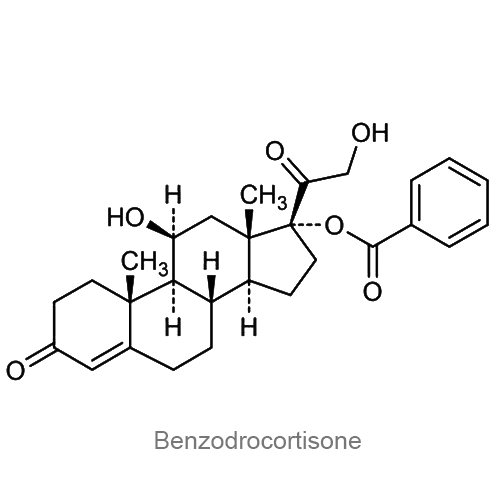 Структурная формула Бензодрокортизон