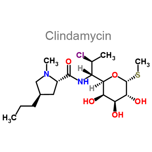 Бензоила пероксид + Клиндамицин структурная формула 2