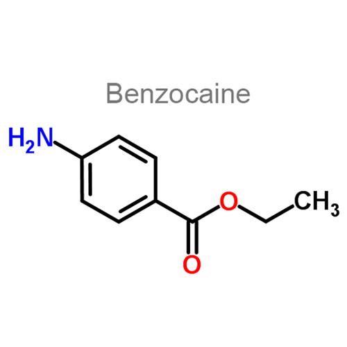 Структурная формула Бензокаин + Бутамбен + Гидрокортизон + Фрамицетин + Эскулозид