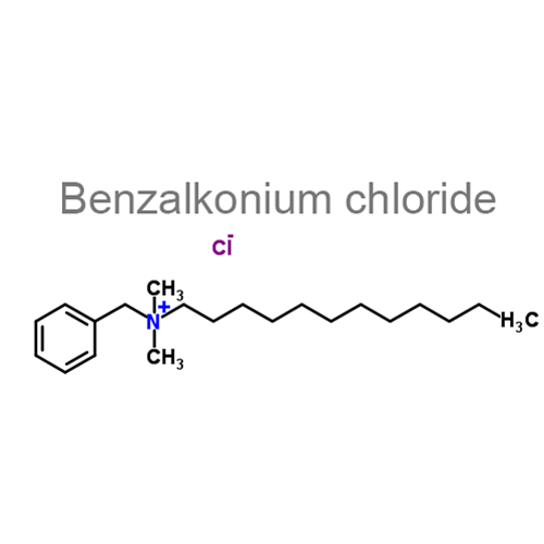 Структурная формула 4 Бензокаин + Бутамбен + Тетракаин + Бензалкония хлорид
