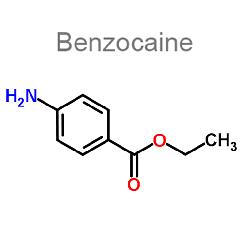 Структурная формула Бензокаин + Печени акулы масло