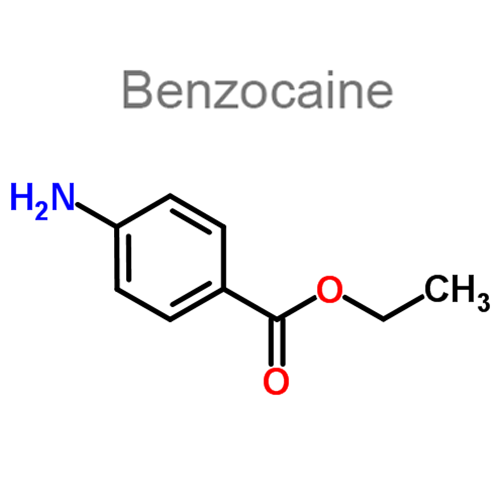 Структурная формула Бензокаин + Прокаин + Левоментол