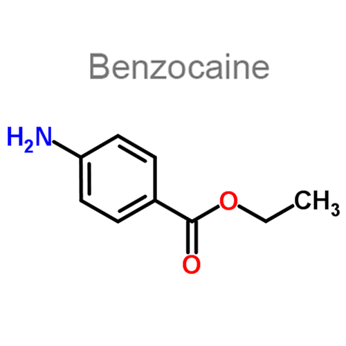Структурная формула Бензокаин + Тиротрицин