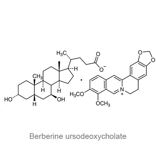 Берберина урсодезоксихолат структурная формула