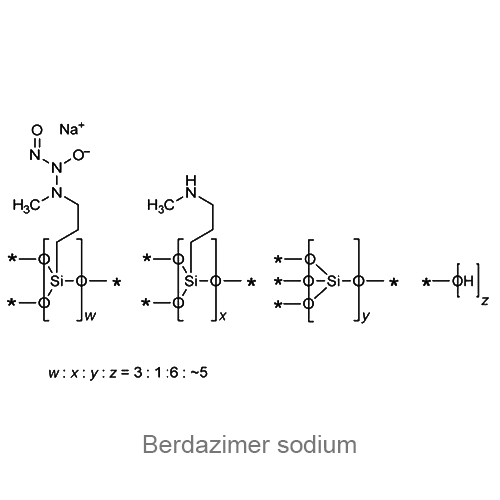 Бердазимер натрия структурная формула