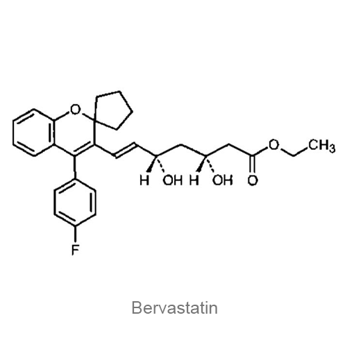 Структурная формула Бервастатин