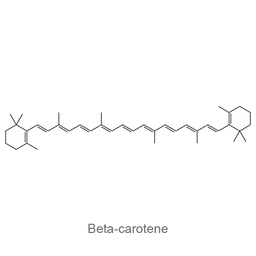 Бета-каротин структурная формула
