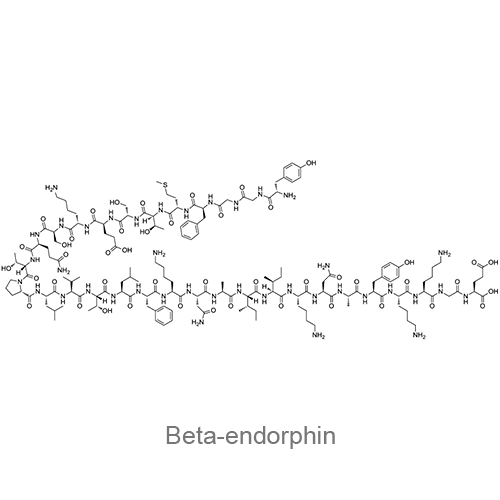 Бета-эндорфин структурная формула