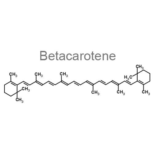 Структурная формула Бетакаротен + Витамин E + Менадион + Ретинол