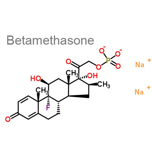 Структурная формула Бетаметазон + Фузидовая кислота