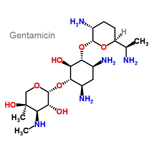 Структурная формула 2 Бетаметазон + Гентамицин