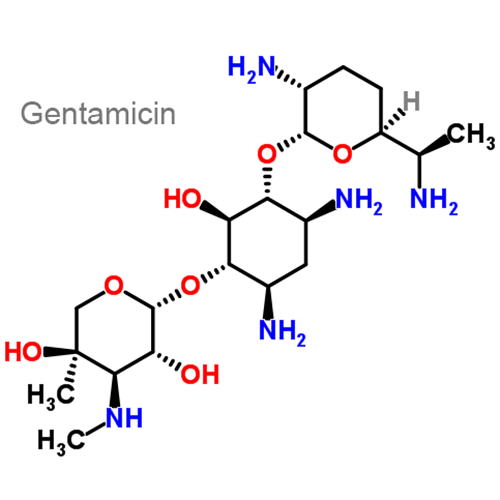 Структурная формула 2 Бетаметазон + Гентамицин + Клотримазол