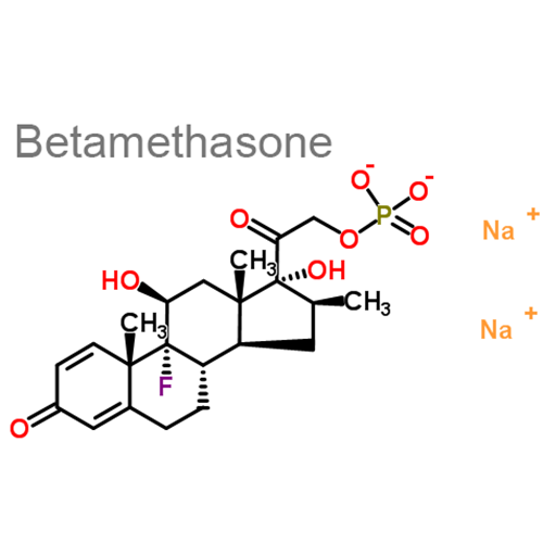 Структурная формула Бетаметазон + Гентамицин + Клотримазол