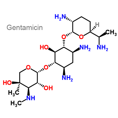 Структурная формула 2 Бетаметазон + Гентамицин + Миконазол