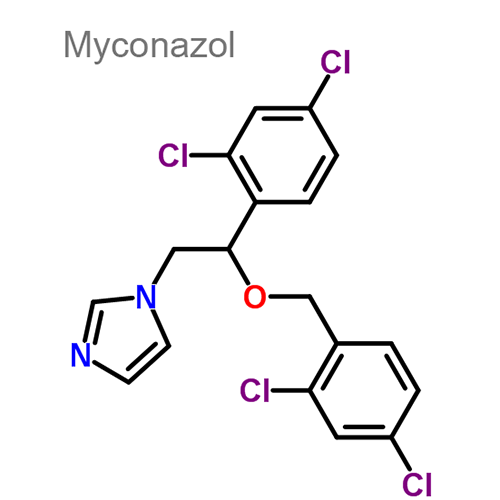 Структурная формула 3 Бетаметазон + Гентамицин + Миконазол