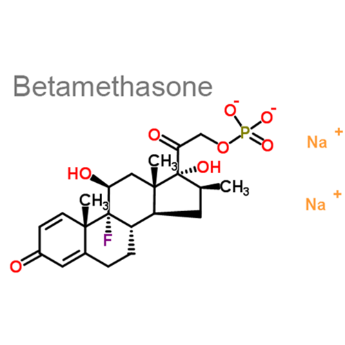 Бетаметазон + Хлоргексидин структурная формула